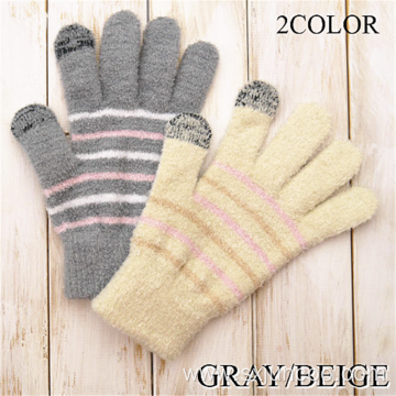 Hot Sale Brushed Winter Outdoor Ladies' Warm Gloves